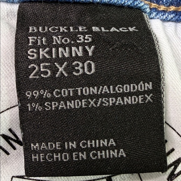 Buckle Black Women's Ankle Skinny Stretch Jean in Light Blue - Picture 12 of 13